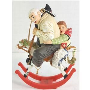 Norman Rockwell Ornament Collection GRAMPS AT THE REINS 1987 Christmas Club